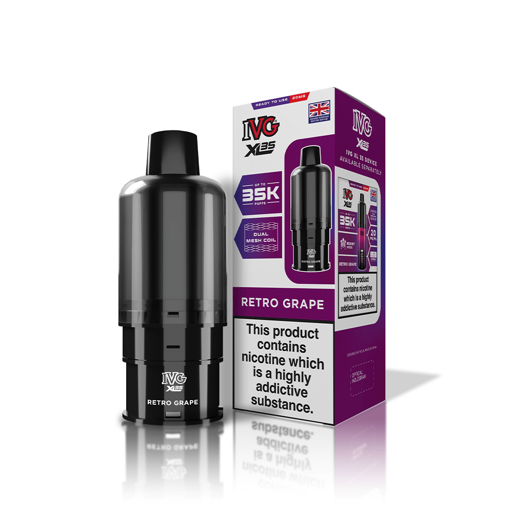 IVG XL35 Pods | £7 - Avalanche Vapes Retro GrapePODS