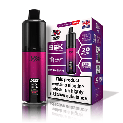 IVG XL35 Prefilled Kit | £10 - Avalanche Vapes Retro GrapeKIT