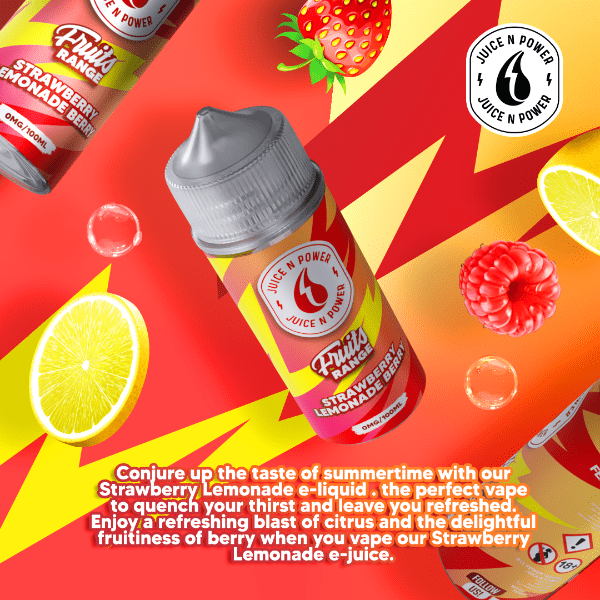 Juice N Power 70/30 | 100ml + 2 Nics | £5 - Avalanche Vapes Strawberry Lemonade Berry
