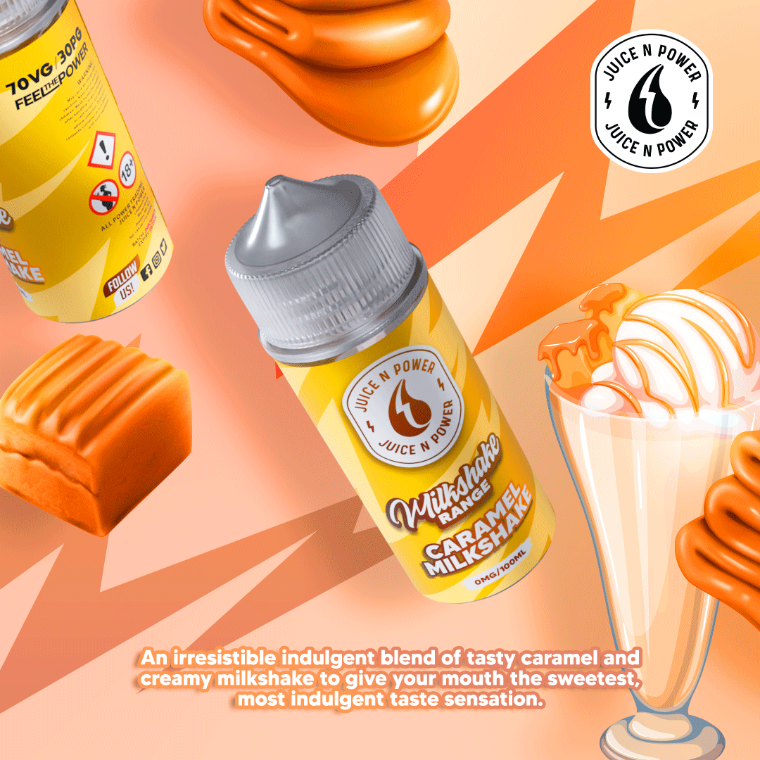 Juice N Power 70/30 | 100ml + 2 Nics | £5 - Avalanche Vapes Caramel Milkshake