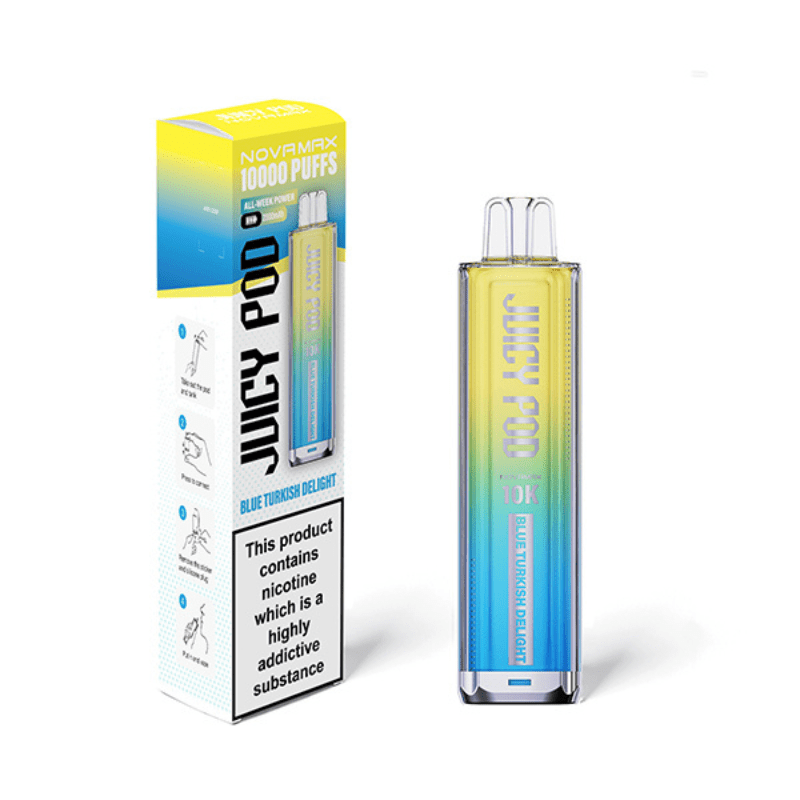 Juicy Pod NovaMax 10K Prefilled Kit | £5 - Avalanche Vapes Blue Razz GBKIT