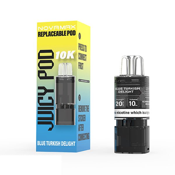 Juicy Pod NovaMax 10K Prefilled Pods | £5 - Avalanche Vapes Blue Razz LemonadePODS