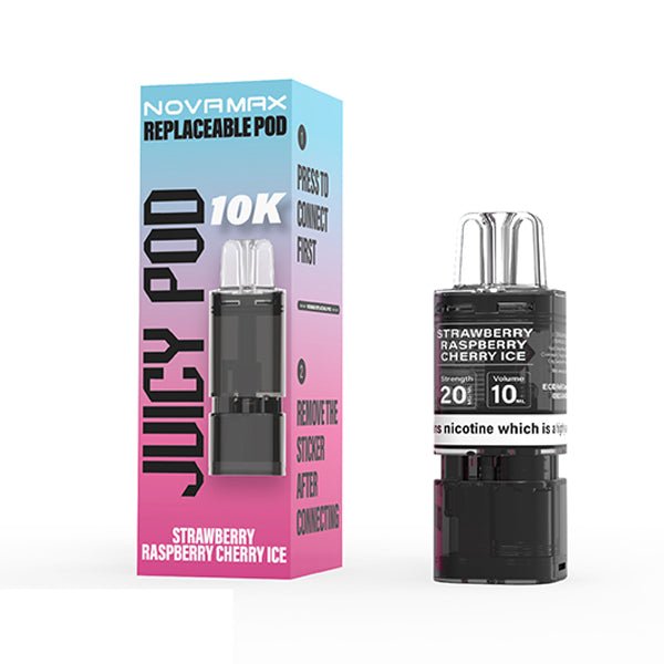 Juicy Pod NovaMax 10K Prefilled Pods | £5 - Avalanche Vapes Blue Razz GBPODS