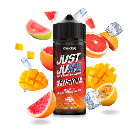 Just Juice 70/30 | 100ml + 2 Nics | £10 - Avalanche Vapes Mango & Blood Orange On Ice