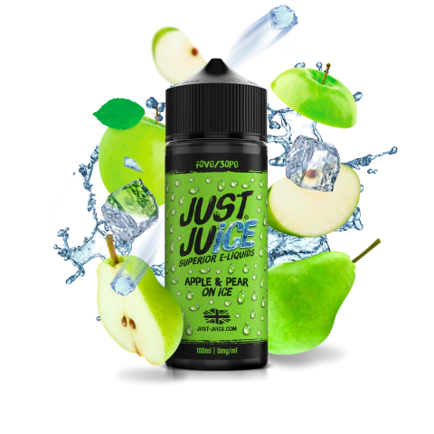 Just Juice 70/30 | 100ml + 2 Nics | £10 - Avalanche Vapes Apple and Pear Ice