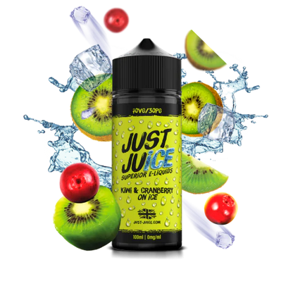 Just Juice 70/30 | 100ml + 2 Nics | £10 - Avalanche Vapes Kiwi & Cranberry On Ice