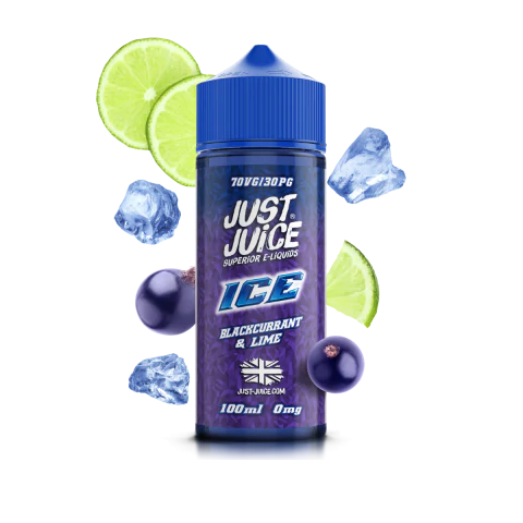 Just Juice 70/30 | 100ml + 2 Nics | £10 - Avalanche Vapes Blackcurrant & Lime Ice