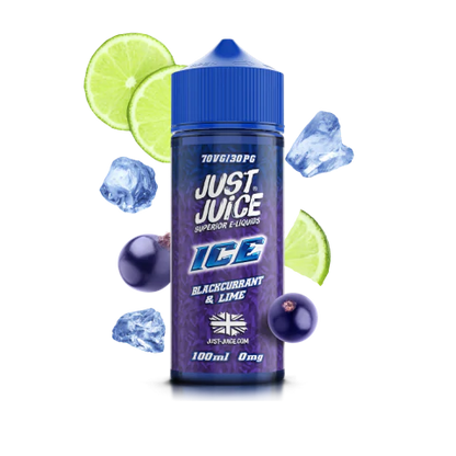 Just Juice 70/30 | 100ml + 2 Nics | £10 - Avalanche Vapes Blackcurrant & Lime Ice