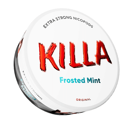 Killa Nicotine Pouches | 13.2mg | 5 Tins for £15 | £3.50 - Avalanche Vapes Frosted Mint13.2mg