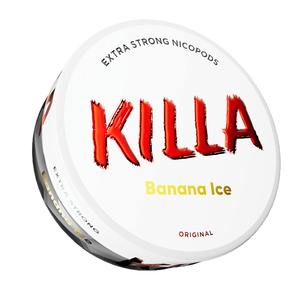 Killa Nicotine Pouches | 13.2mg | 5 Tins for £15 | £3.50 - Avalanche Vapes Banana Ice13.2mg