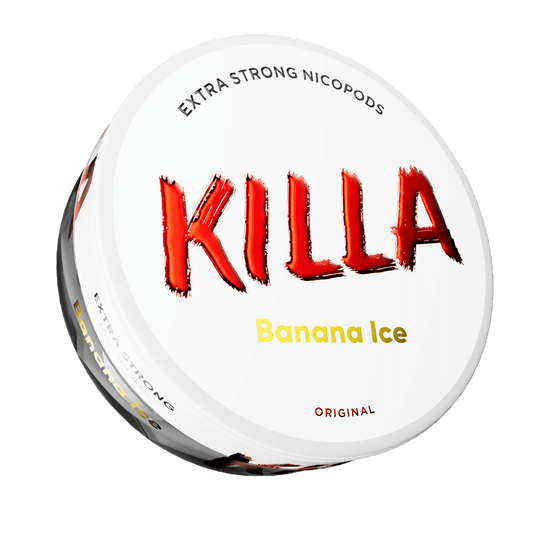 Killa Nicotine Pouches | 13.2mg | 5 Tins for £15 | £3.50 - Avalanche Vapes Banana Ice13.2mg