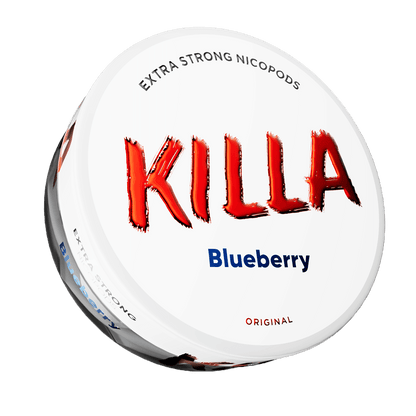 Killa Nicotine Pouches | 13.2mg | 5 Tins for £15 | £3.50 - Avalanche Vapes Blueberry13.2mg