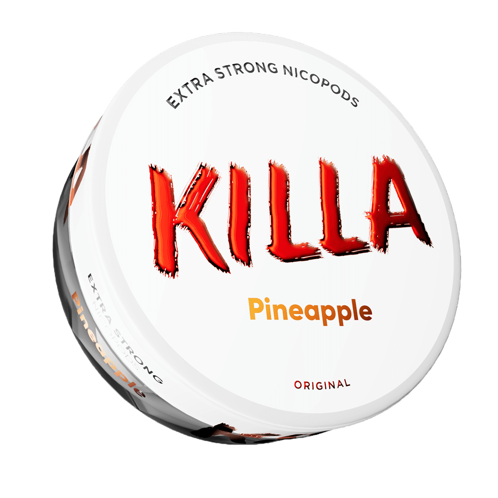Killa Nicotine Pouches | 13.2mg | 5 Tins for £15 | £3.50 - Avalanche Vapes Pineapple13.2mg