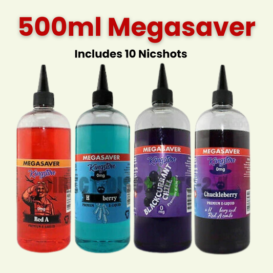 Kingston 70/30 | 500ml + 10 Nics | £23 - Avalanche Vapes Blackcurrant Blue Raspberry Menthol