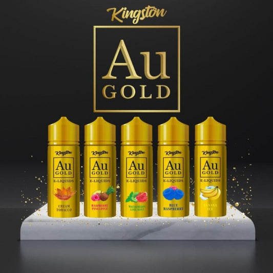 Kingston Au Gold 100ml + 2 Nics from £3 - Avalanche Vapes Banana Ice