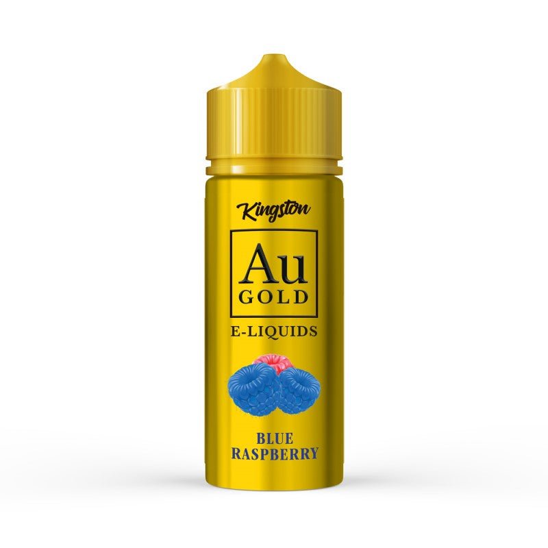 Kingston Au Gold 100ml + 2 Nics from £3 - Avalanche Vapes Blue Raspberry
