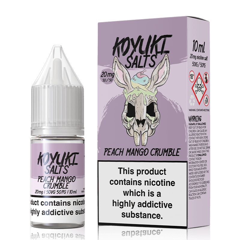 Koyuki Nic Salt | £1 - Avalanche Vapes Peach Mango Crumble10mg