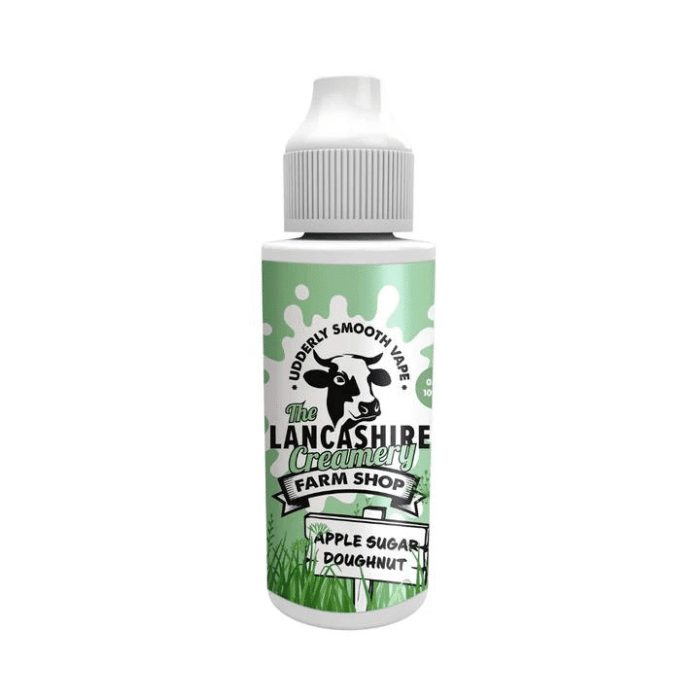 Lancashire Creamery Farm Shop 70/30 | 100ml + 2 Nics | £10 - Avalanche Vapes APPLE SUGAR DOUGHNUT