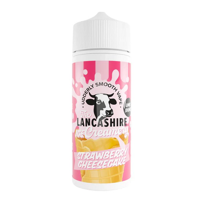 Lancashire Ice Creamery 70/30 | 100ml + 2 Nics | £10 - Avalanche Vapes Strawberry Cheesecake
