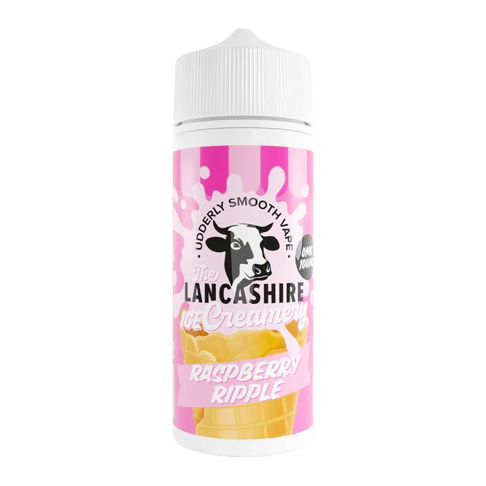 Lancashire Ice Creamery 70/30 | 100ml + 2 Nics | £10 - Avalanche Vapes Raspberry Ripple