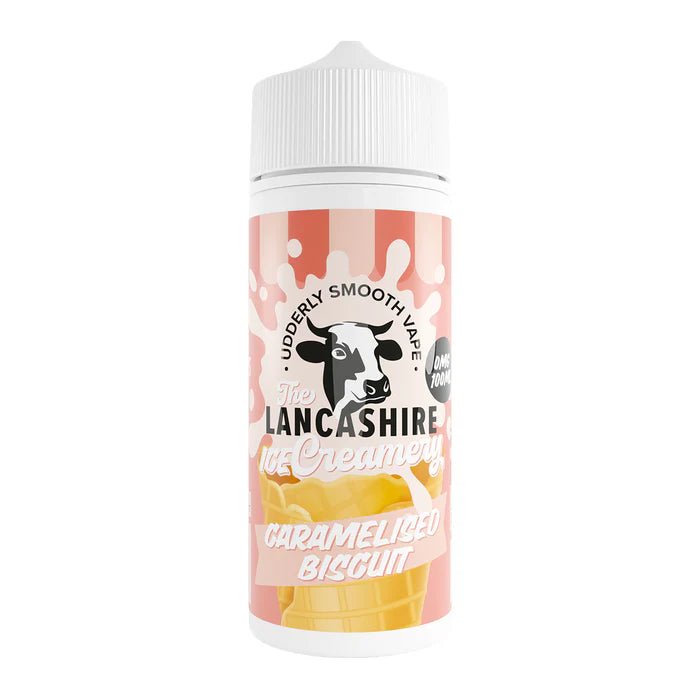 Lancashire Ice Creamery 70/30 | 100ml + 2 Nics | £10 - Avalanche Vapes Caramelised Biscuit