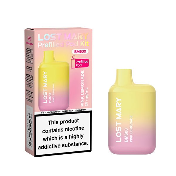 Lost Mary BM600 MINI Prefilled Kit | £3.50 - Avalanche Vapes Pink LemonadeKIT