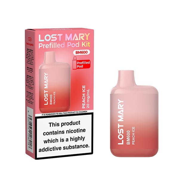 Lost Mary BM600 MINI Prefilled Kit | £3.50 - Avalanche Vapes Peach IceKIT