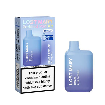 Lost Mary BM600 MINI Prefilled Kit | £3.50 - Avalanche Vapes Blue Razz IceKIT
