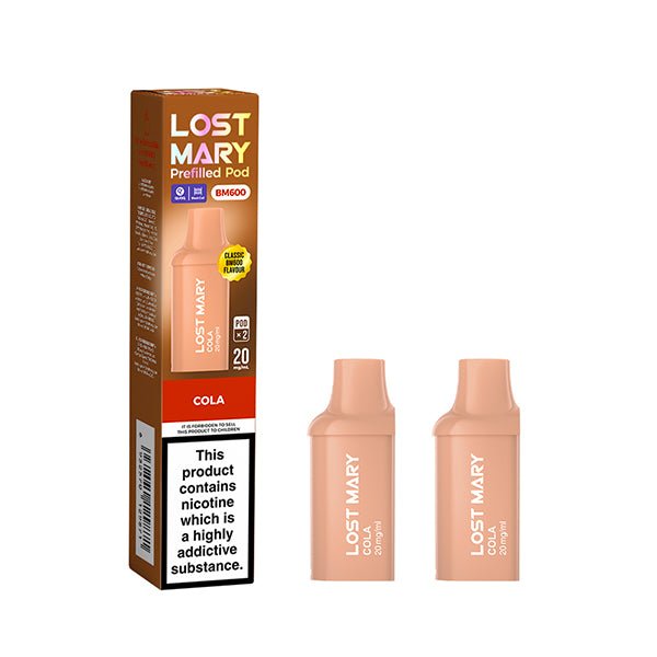 Lost Mary BM600 Mini Prefilled Pods | 10 for £32 | £4 - Avalanche Vapes Cherry IcePODS