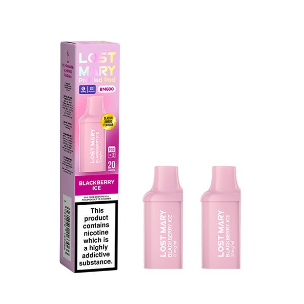 Lost Mary BM600 Mini Prefilled Pods | 10 for £32 | £4 - Avalanche Vapes Blackberry IcePODS