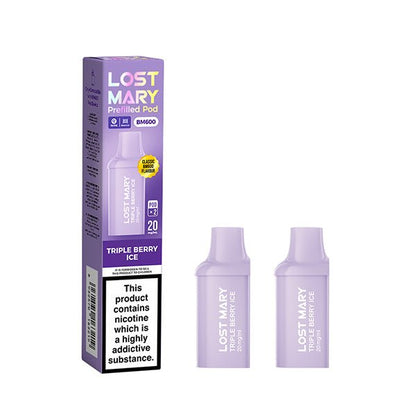 Lost Mary BM600 Mini Prefilled Pods | 10 for £32 | £4 - Avalanche Vapes Strawberry KiwiPODS