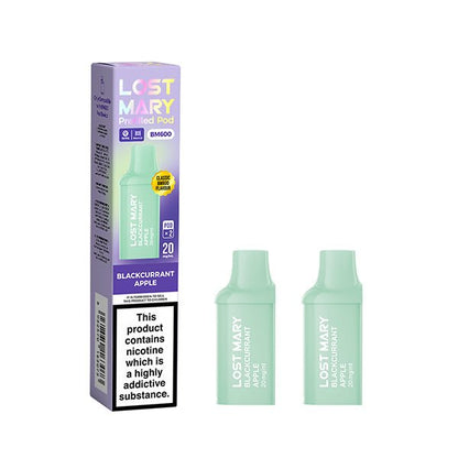 Lost Mary BM600 Mini Prefilled Pods | 10 for £32 | £4 - Avalanche Vapes Blackberry IcePODS
