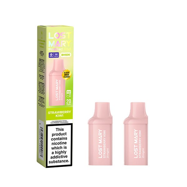 Lost Mary BM600 Mini Prefilled Pods | 10 for £32 | £4 - Avalanche Vapes Strawberry KiwiPODS