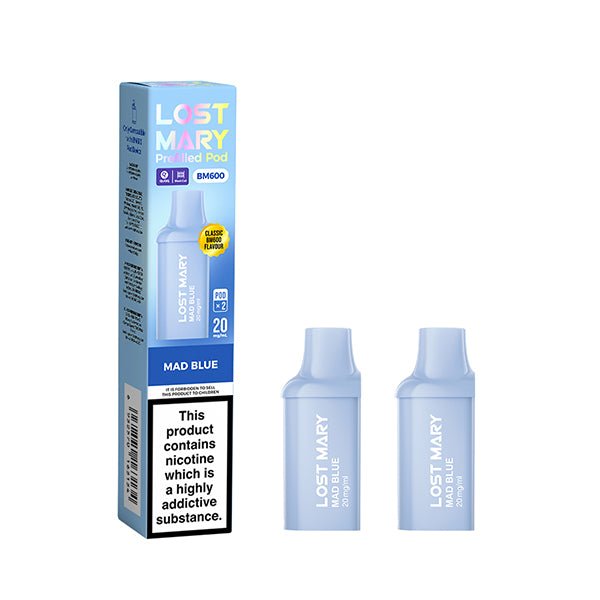 Lost Mary BM600 Mini Prefilled Pods | 10 for £32 | £4 - Avalanche Vapes Lemon LimePODS