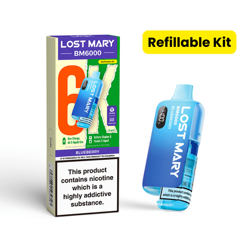 Lost Mary BM6000 Prefilled Kit | £7 - Avalanche Vapes BlueberryKIT
