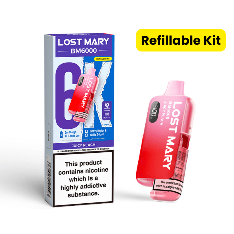 Lost Mary BM6000 Prefilled Kit | £7 - Avalanche Vapes Juicy peachKIT