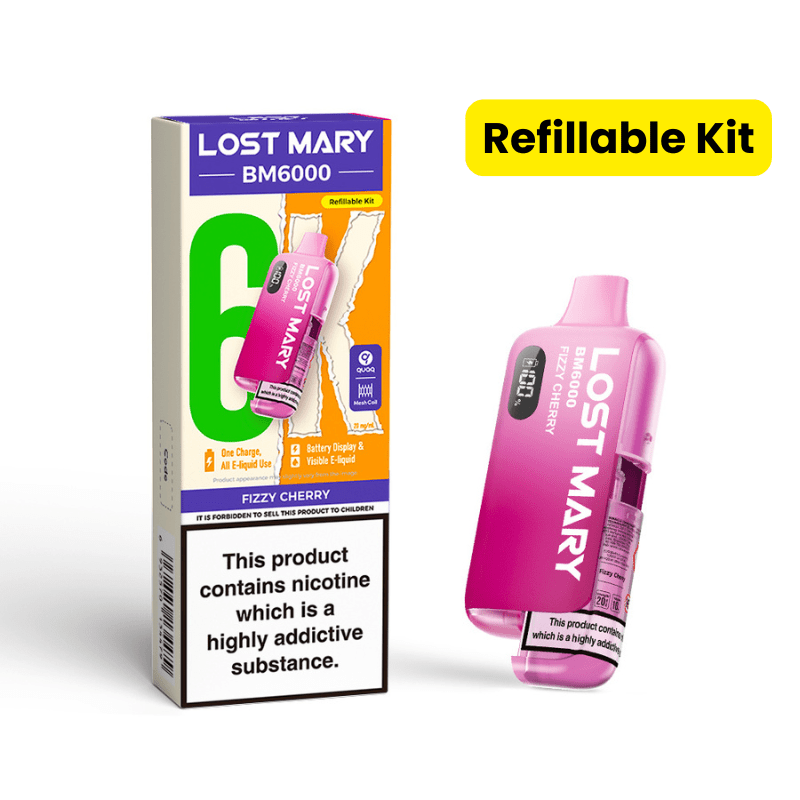 Lost Mary BM6000 Prefilled Kit | £7 - Avalanche Vapes Fizzy CherryKIT