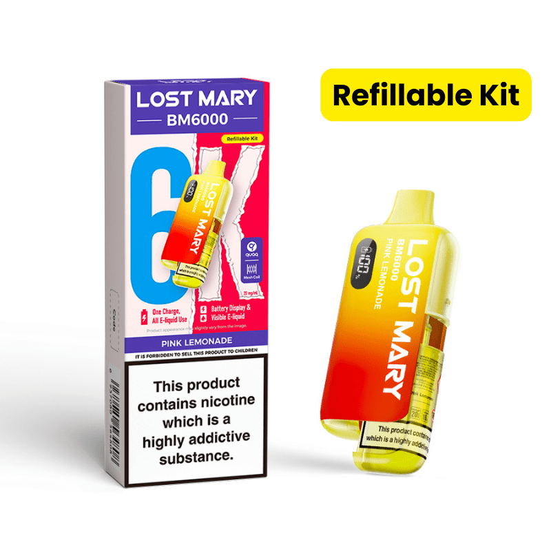 Lost Mary BM6000 Prefilled Kit | £7 - Avalanche Vapes Pink LemonadeKIT