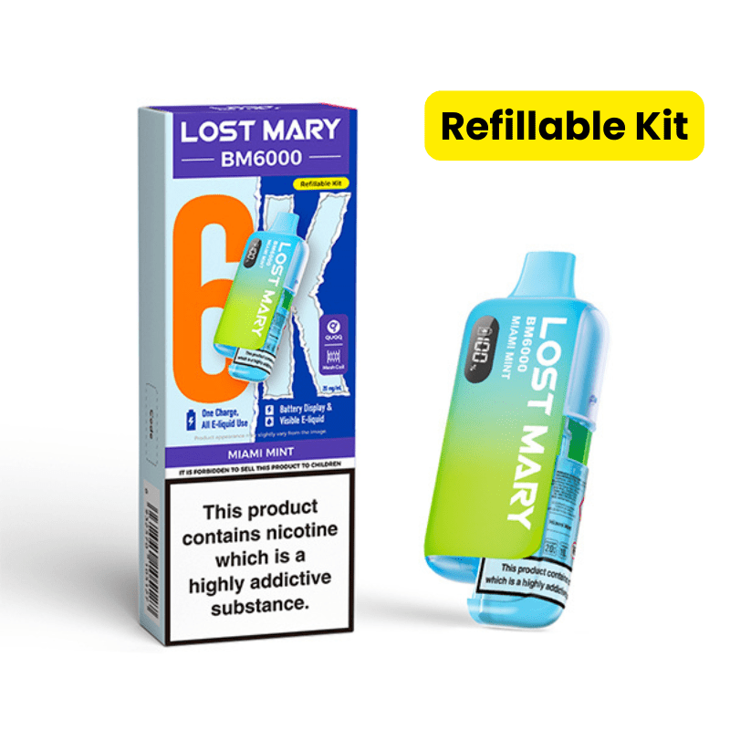 Lost Mary BM6000 Prefilled Kit | £7 - Avalanche Vapes Miami MintKIT