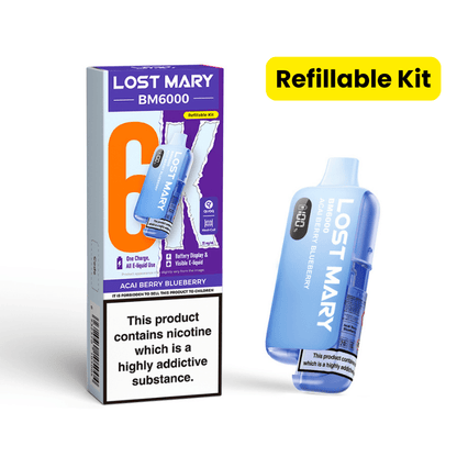 Lost Mary BM6000 Prefilled Kit | £7 - Avalanche Vapes Acai Berry BlueberryKIT