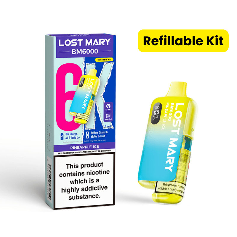 Lost Mary BM6000 Prefilled Kit | £7 - Avalanche Vapes Pineapple IceKIT
