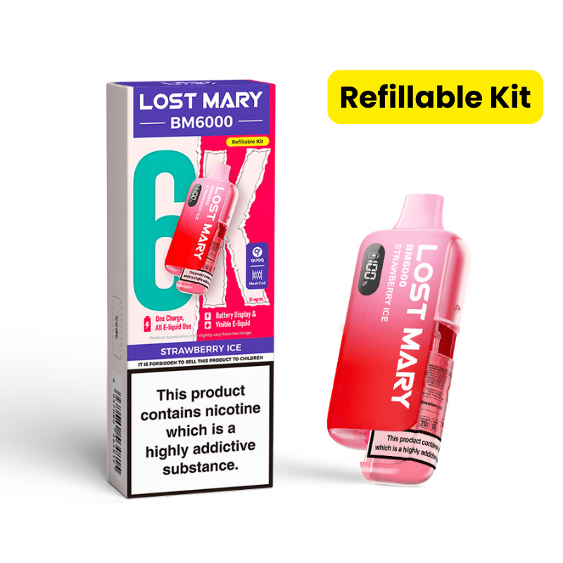 Lost Mary BM6000 Prefilled Kit | £7 - Avalanche Vapes Strawberry IceKIT