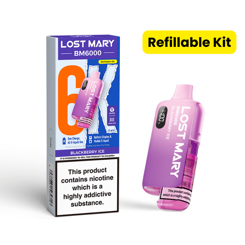 Lost Mary BM6000 Prefilled Kit | £7 - Avalanche Vapes Blackberry IceKIT