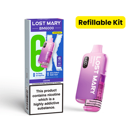Lost Mary BM6000 Prefilled Kit | £7 - Avalanche Vapes GrapeKIT