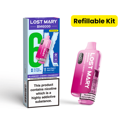 Lost Mary BM6000 Prefilled Kit | £7 - Avalanche Vapes Blue Cherry CranberryKIT