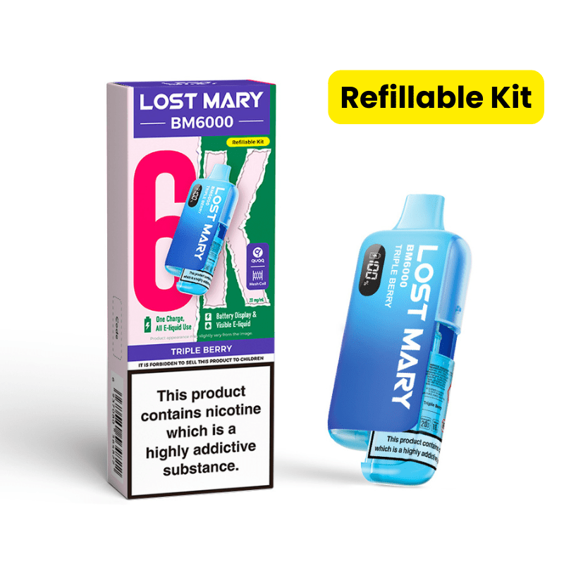 Lost Mary BM6000 Prefilled Kit | £7 - Avalanche Vapes Triple BerryKIT