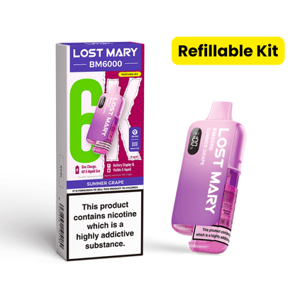 Lost Mary BM6000 Prefilled Kit | £7 - Avalanche Vapes Summer GrapeKIT