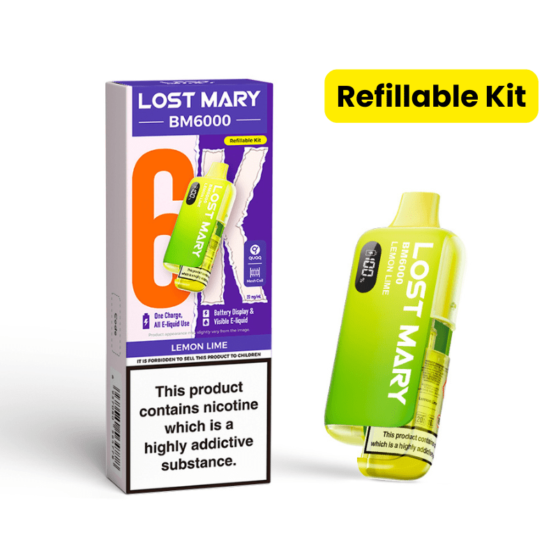 Lost Mary BM6000 Prefilled Kit | £7 - Avalanche Vapes Lemon LimeKIT