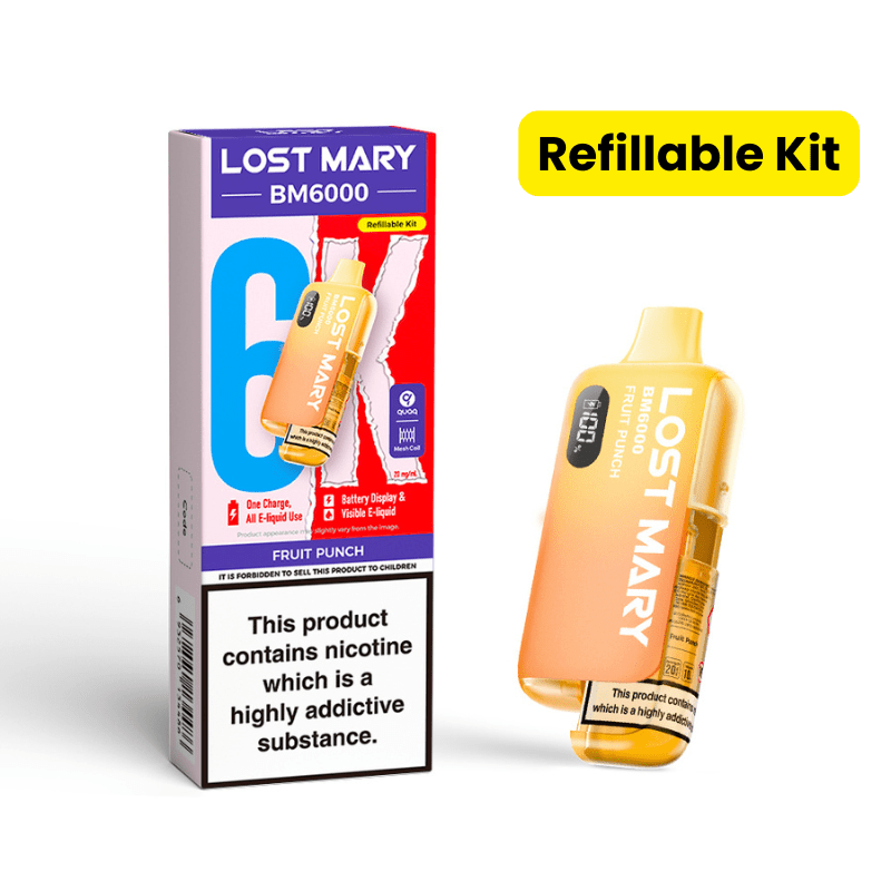 Lost Mary BM6000 Prefilled Kit | £7 - Avalanche Vapes Fruit PunchKIT