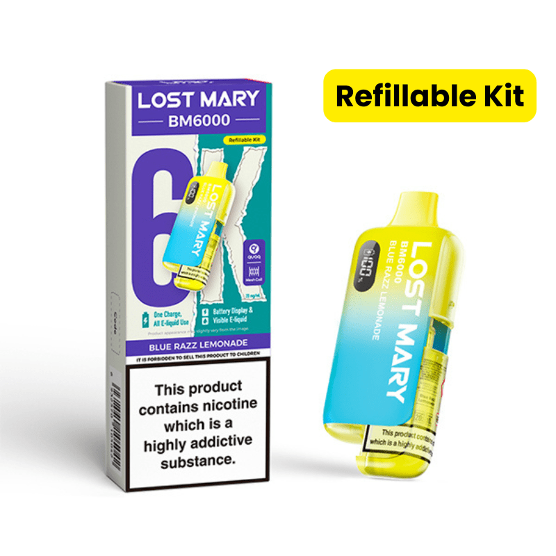 Lost Mary BM6000 Prefilled Kit | £7 - Avalanche Vapes Blue Razz LemonadeKIT